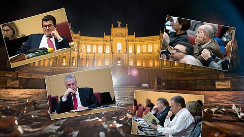 18 Stunden Sitzung, das zährte an den Kräften vieler Politiker. Hier gibt's die Bilder vom Debattenmarathon.