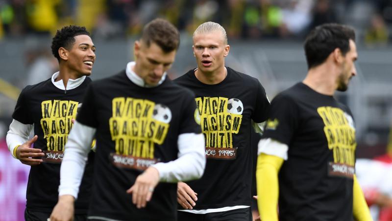 Kehrt in Dortmunds Startelf zurück: Erling Haaland (2.v.r).