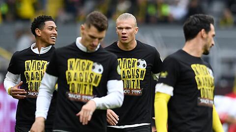 Kehrt in Dortmunds Startelf zurück: Erling Haaland (2.v.r).
