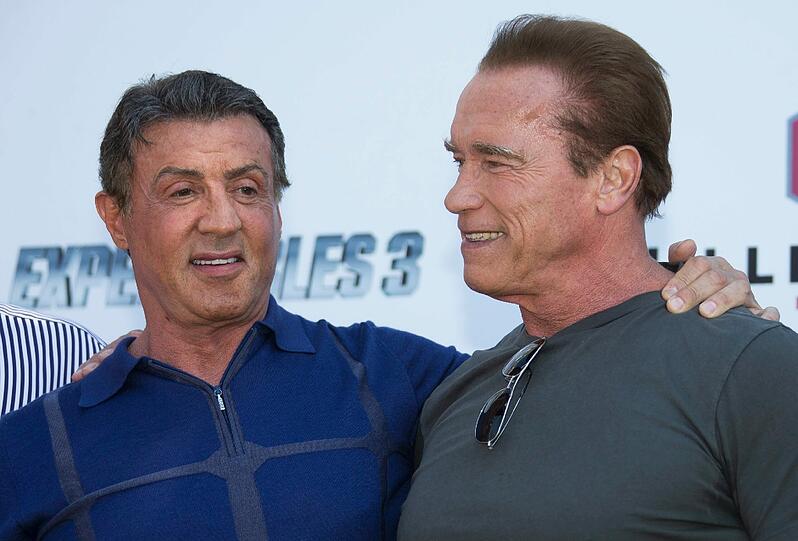 Hier im Bild mit Silvester Stallone.