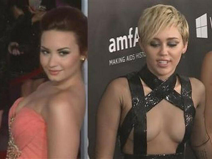 Demi Lovato (li.) verrät, wie sie aktuell zu Miley Cyrus steht