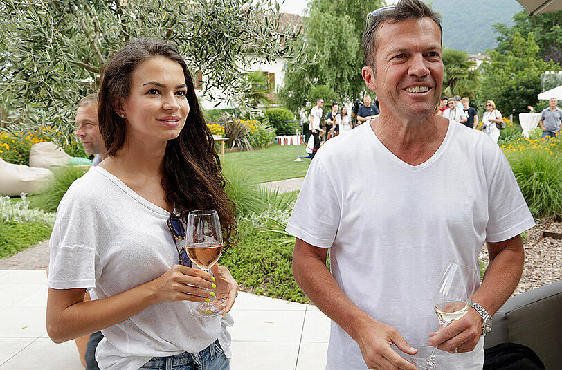 Lothar Matthäus und seine Freundin Anastasia Klimko.