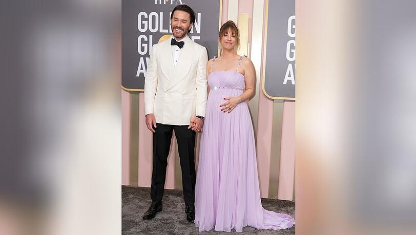 Kaley Cuoco und Tom Pelphrey bei den Golden Globes.