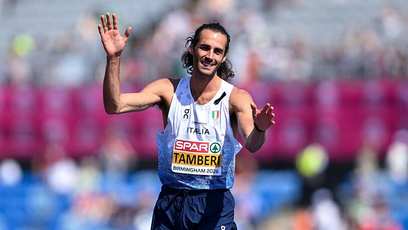 Titelverteidiger Gianmarco Tamberi schaffte es ins Hochsprung-Finale. Titelverteidiger Gianmarco Tamberi schaffte es ins Hochsprung-Finale.