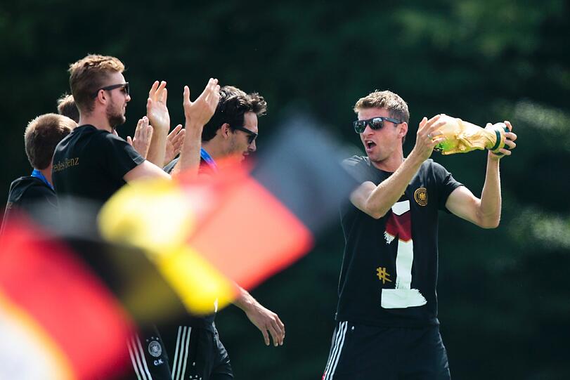 Die Weltmeister feiern am Brandenburger Tor. Die Bilder von der Fanmeile.