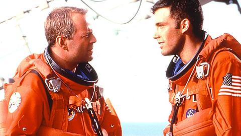 Bruce Willis (l.) und Ben Affleck sorgten in "Armageddon" nicht nur f&uuml;r Action, sondern auch Emotionen.