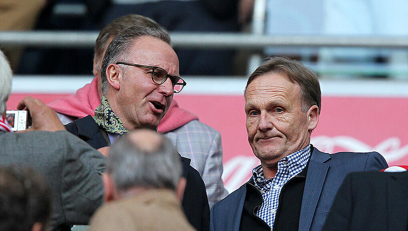 Zwischen ihnen flogen auch schon mal verbal die Fetzen: Bayern-Boss Karl-Heinz Rummenigge (l.) und sein Dortmunder Pendant Hans-Joachim Watzke. Zwischen ihnen flogen auch schon mal verbal die Fetzen: Bayern-Boss Karl-Heinz Rummenigge (l.) und sein Dortmunder Pendant Hans-Joachim Watzke.