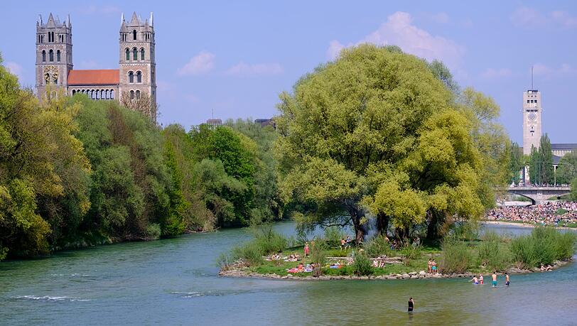 Die Isar in München. (Archivbild) Die Isar in München. (Archivbild)