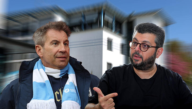 Der gro&szlig;e Knall in Giesing, der TSV 1860 muss zwangsabsteigen. Es k&ouml;nnte der finale Akt zwischen dem e.V: um Pr&auml;sident Gernot Mang (l.) und Investor Hasan Ismaik (r.) werden.