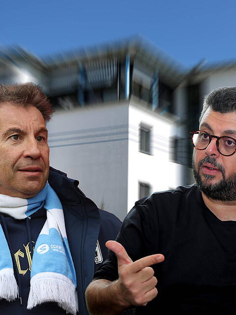 Der gro&szlig;e Knall in Giesing, der TSV 1860 muss zwangsabsteigen. Es k&ouml;nnte der finale Akt zwischen dem e.V: um Pr&auml;sident Gernot Mang (l.) und Investor Hasan Ismaik (r.) werden.