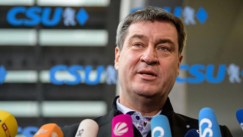 Markus Söder sprach vor dem traditionellen Fischessen am Freitagabend über seine Baupläne in Schwabing.