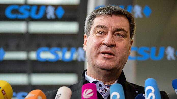 Markus Söder sprach vor dem traditionellen Fischessen am Freitagabend über seine Baupläne in Schwabing.
