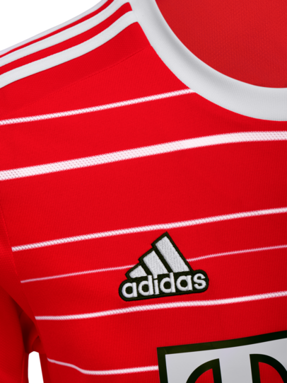 So sieht das Heimtrikot des FC Bayern in der Saison 2022/23 aus.