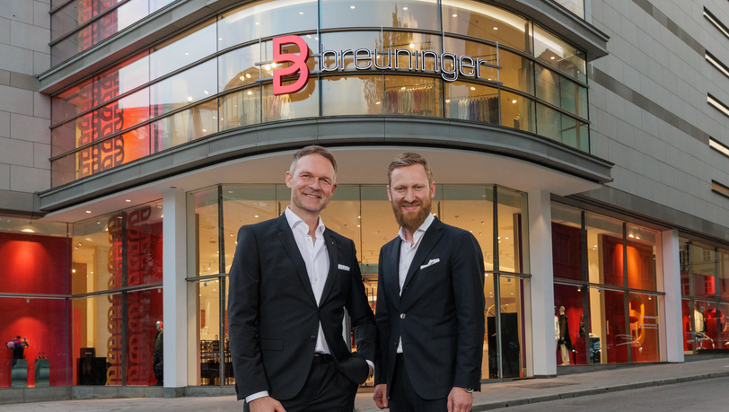 Die beiden Geschäftsführer des Münchner Breuninger-Hauses René Weise (l.) und Alexander Entov. Die beiden Geschäftsführer des Münchner Breuninger-Hauses René Weise (l.) und Alexander Entov.