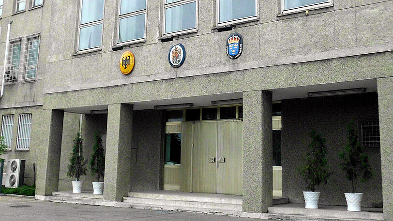 Die Deutsche Botschaft in Pjöngjang.