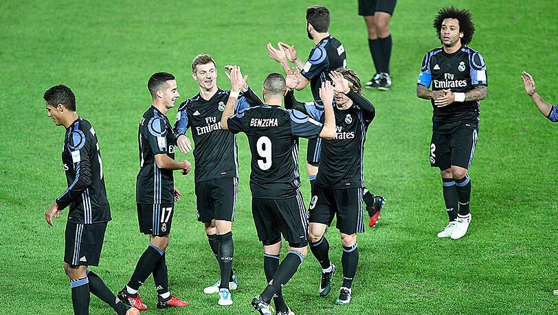 Das Star-Ensemble von Real Madrid steht im Finale der Klub-WM. Das Star-Ensemble von Real Madrid steht im Finale der Klub-WM.