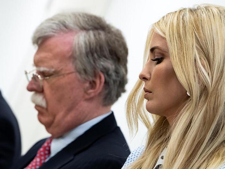 Ivanka Trump und John R. Bolton, US-Sicherheitsberater, bei einem bilateralen Gespräch von Bundeskanzlerin Merkel und US-Präsident Trump am Rande des G20-Gipfels.