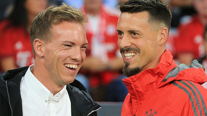 Arbeiten beim DFB zusammen: Neu-Bundestrainer Julian Nagelsmann und sein "Co" Sandro Wagner.
