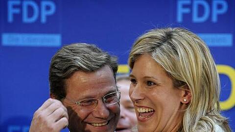 Als sie noch gut lachen hatten: Guido Westerwelle und Silvana Koch-Mehrin.