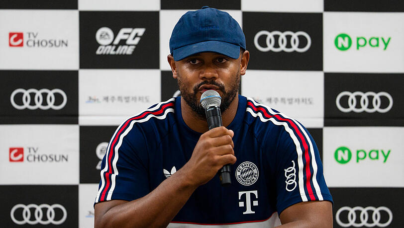 Triple-Ansage: Bayern-Trainer Vincent Kompany gibt auf der Asien-Tour die höchsten Ziele aus. Triple-Ansage: Bayern-Trainer Vincent Kompany gibt auf der Asien-Tour die höchsten Ziele aus.