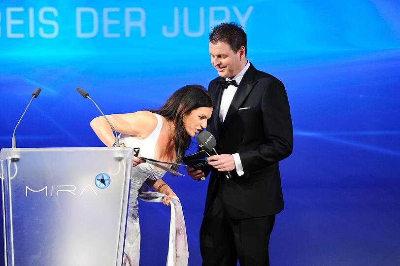 Laudatorin Christine Neubauer mit Ralph Fürther