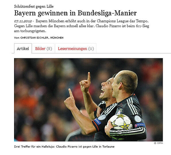 Internationale Stimmen: Bayern gegen Lille: Die Pressestimmen - FC Bayern - Abendzeitung München
