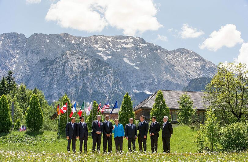 G7-Auftakt auf Schloss Elmau. Die Bilder von Merkel, Obama und Co.