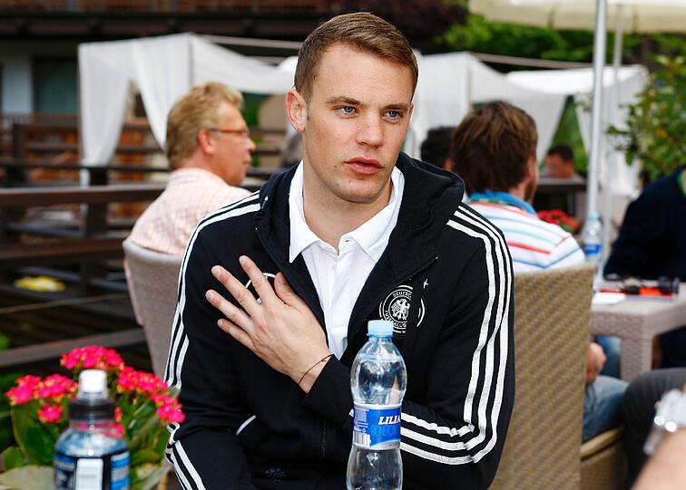 Manuel Neuer beim Interviewtermin in Südtirol.