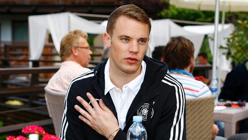 Manuel Neuer beim Interviewtermin in Südtirol. Manuel Neuer beim Interviewtermin in Südtirol.