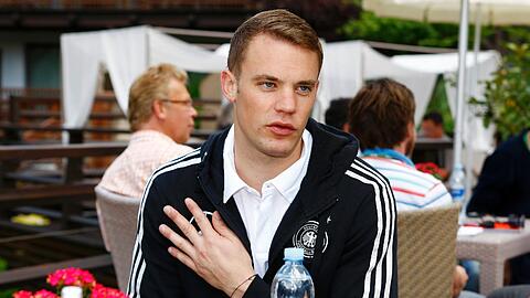 Manuel Neuer beim Interviewtermin in Südtirol.