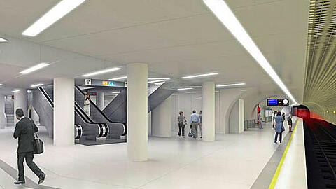 So wird die neue U-Bahn-Station Sendlinger Tor - die Bilder zum Durchklicken.