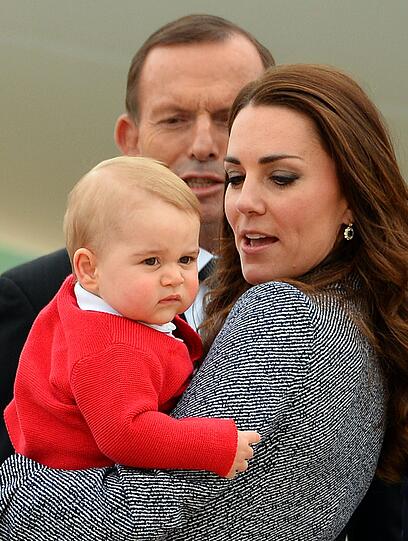 Weitere Bilder der royalen Kleinfamilie beim Abschied in Canberra
