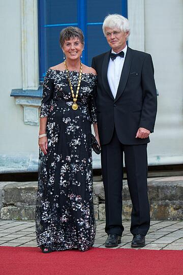 Oberbürgermeisterin Brigitte Merk-Erbe (Bayreuther Gemeinschaft) und ihr Ehemann Thomas Erbe.