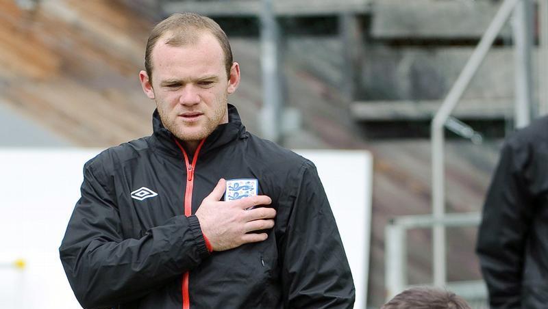 Wayne Rooney beim Training der englischen Fußball-Nationalmannschaft. Wayne Rooney beim Training der englischen Fußball-Nationalmannschaft.