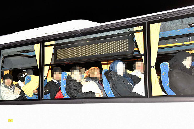 Für die Flüchtlinge wurde ein Ersatzbus zur Verfügung gestellt.