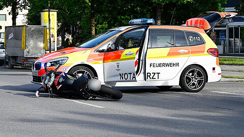 Der Unfall in der Kreillerstraße ging zum Glück glimpflich aus.
