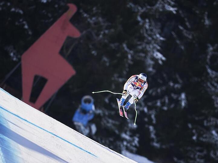 Thomas Dreßen beim Training in Kitzbühel.
