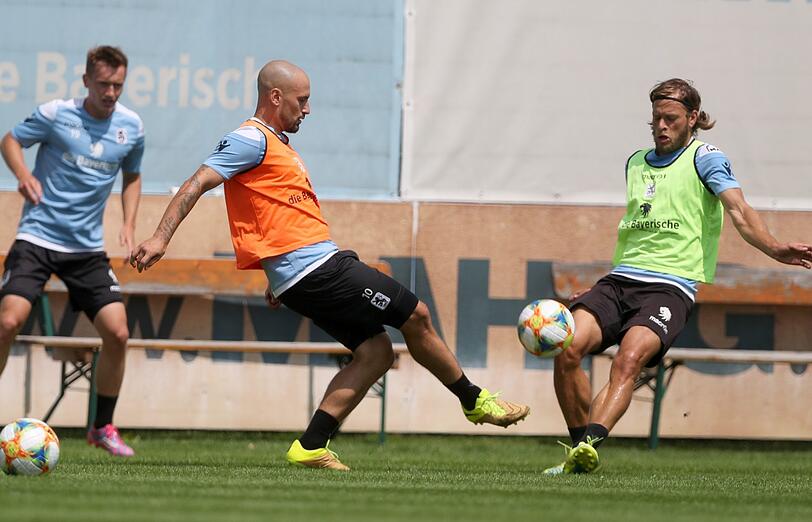 Timo Gebhart machte bei seiner ersten Trainingseinheit nach seiner Rückkehr zum TSV 1860 einen austrainierten Eindruck.