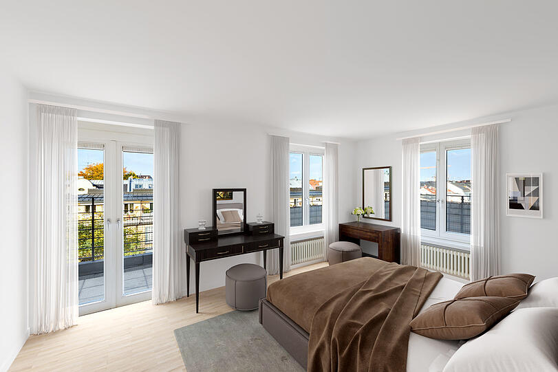 Schöner und selbstbestimmter Wohnen im Alter: Im Highlight Penthouse im Tertianum im Glockenbachviertel gibt es genug Platz auf 144 Quadratmetern und einen traumhaften Blick über München. 13.000 Euro monatlich kostet diese Ruhestand-Residenz mit einem eigenen Lift.