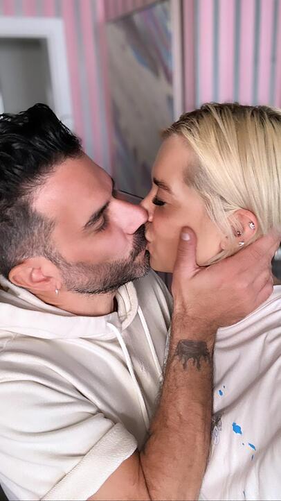 Dieses Foto schickten Verena Kerth und Marc Terenzi nach dem AZ-Interview