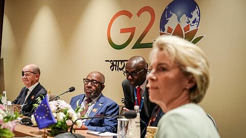Ursula von der Leyen, Präsidentin der Europäischen Kommission, beim G20-Gipfel.