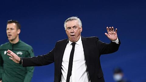 Real-Trainer Carlo Ancelotti war bedient.