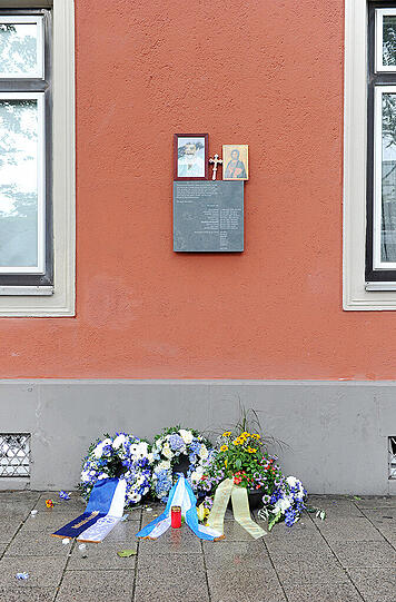 Bilder von der Gedenkveranstaltung am Sonntag in München. Am 15.06.2005 wurde der Grieche Theodoros Boulgarides in seinem Laden in der Trappentreustraße von Mitgliedern der Terrorzelle NSU ermordet.