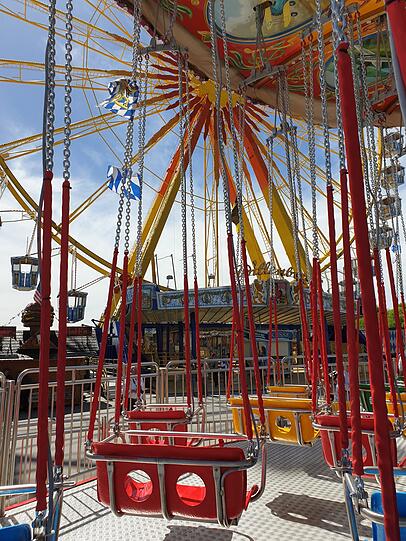 Neu: Das Kettenkarussell und die Gondeln vom Riesenrad sind geschlossen.
