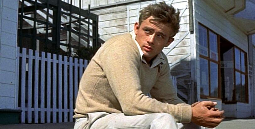 James Dean in "Jenseits von Eden".