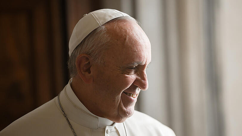 Papst Franziskus während eines Termins im Vatikan