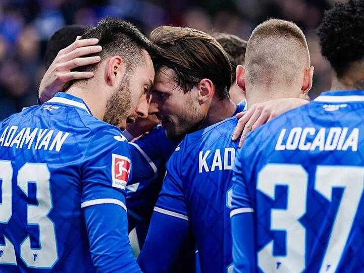 Die Hoffenheimer feierten den 2:1-Sieg gegen den BVB.