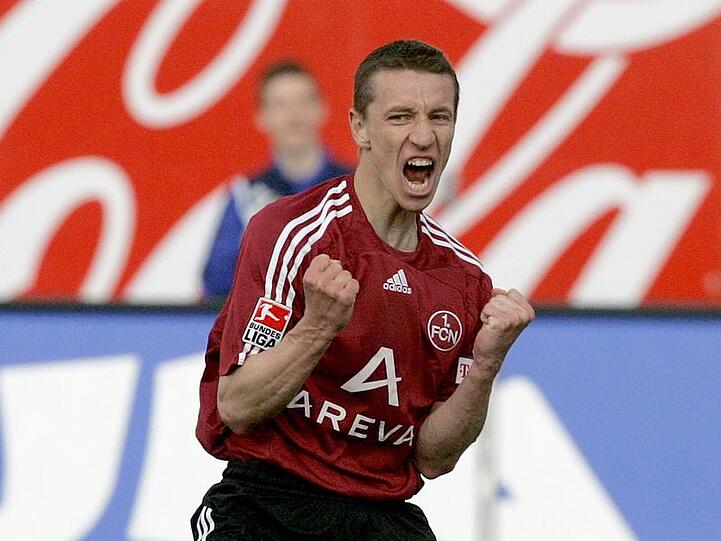 Geballte Siegerfäuste: Marek Mintal  macht aus der Freude über seinen Treffer zum 1:0 wahrlich kein Geheimnis &ndash; und legte sogar noch eins nach.