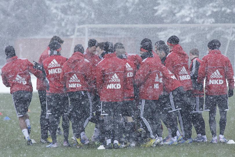 Dienstagtraining nach dem 2:2 gegen Hannover