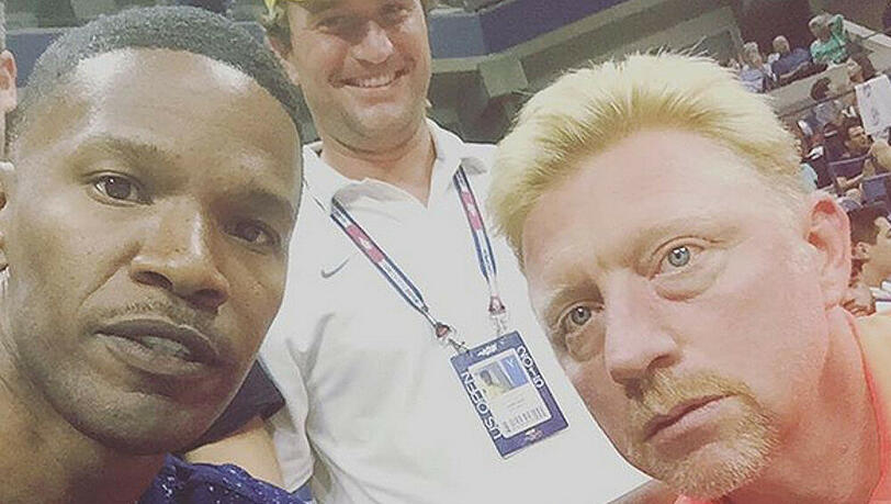 Jamie Foxx (l.) an der Seite von Boris Becker (r.) Jamie Foxx (l.) an der Seite von Boris Becker (r.)